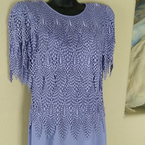 Cattiva Slate Blue Evening Long Gown - Picture 8 of 14